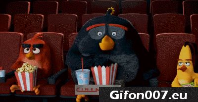 Angry Birds, Film, Movie, Cartoon, Gifs, Funny, Cinema, Popcorn