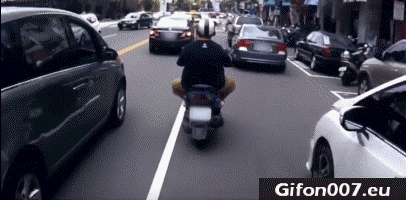 Scooter, Gifs, Fail, Funny, Car, Crashes