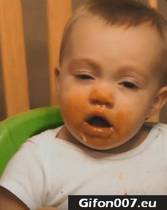 baby, spaghetti, snot nose