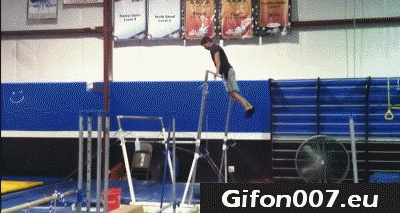 gymnastics fail gif, video, gym