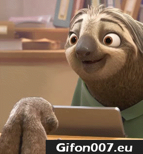 Gif 36: Zootropolis, Sloth, Film, Cartoon 