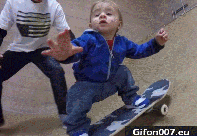 Child, Skateboarding, Gif, Video