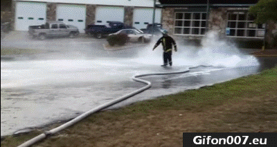 Fireman, Fail, Gif, Water, Hose, Gifs
