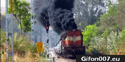 Locomotive, Smoke, Gif, Gifs
