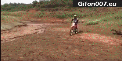 Motorcycle, Motorbike, Mud, Fail, Jump, Gifs, Gif