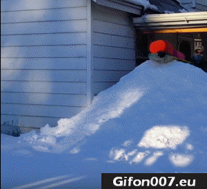 Gif 359: Winter Fails, Gif, Child Snow Sledge 