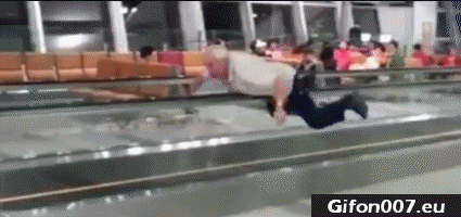 Boring at the Airport, Swimming, Video, Gif