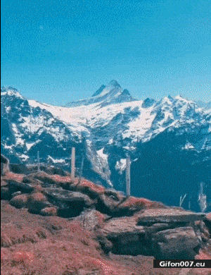 Beautiful Mountains, Drone, Video, Gif