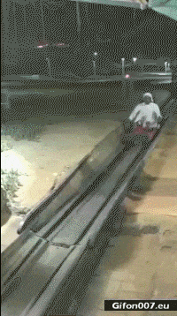 Funny Video, Fail, Bobsled Track, Gif