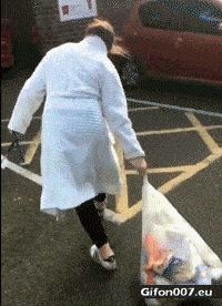 Funny Video, Garbage, Fail, Gif
