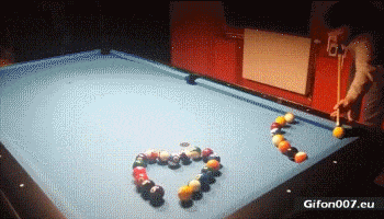 Playing Billiards, Super, Incredibly, Video, Gif