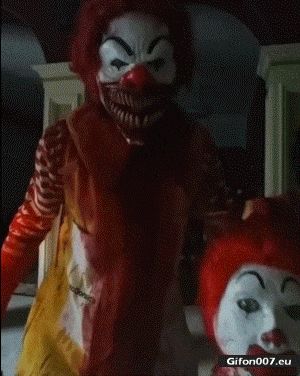 Scary Clown Video, Gif
