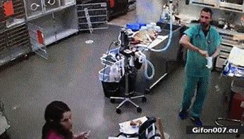 Funny Doctor, Rubber Gloves, Shoot, Video, Gif