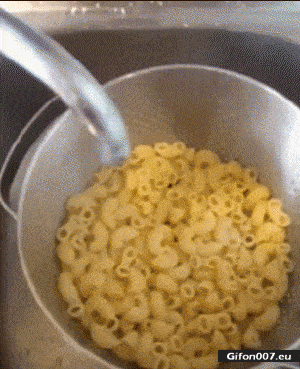 Funny Video, Water, Pasta, Gif