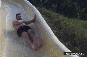 Funny Video, Fail, Water Slide, Gif