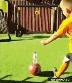 Bottle Flip, Football, Boy, Video, Gif
