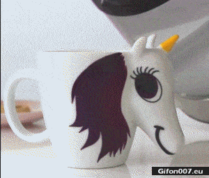 Hot Water, Cup, Colors, Video, Gif